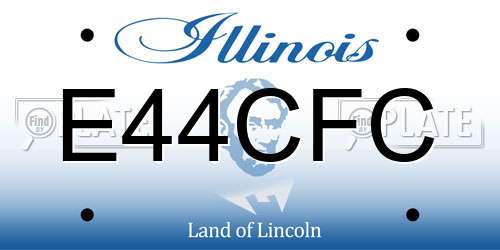 E44CFC Illinois License Plate