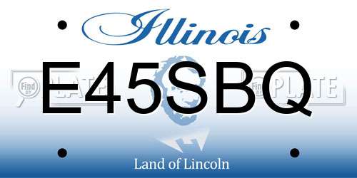 E45SBQ Illinois License Plate