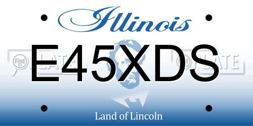 E45XDS Illinois License Plate