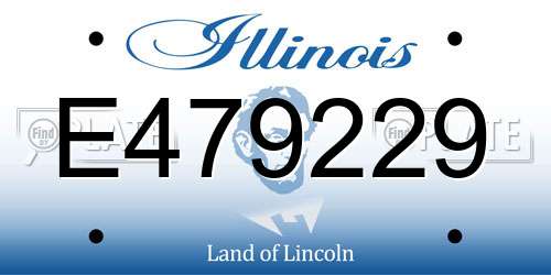 E479229 Illinois License Plate
