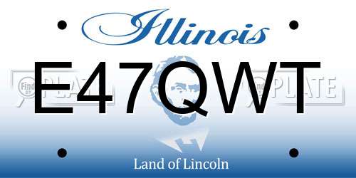 E47QWT Illinois License Plate