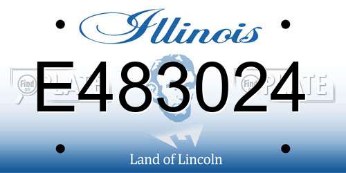 E483024 Illinois License Plate