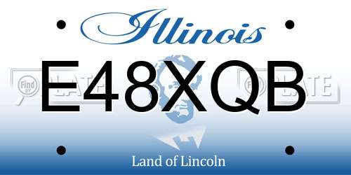 E48XQB Illinois License Plate