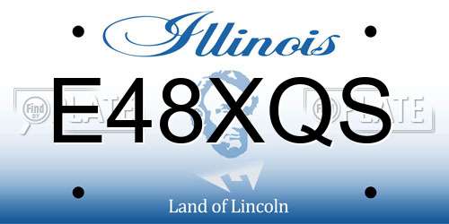 E48XQS Illinois License Plate