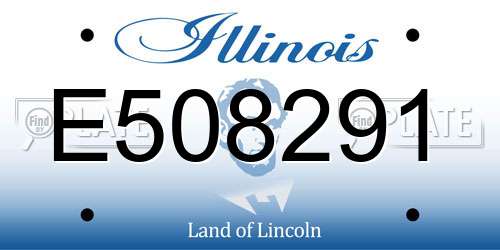 E508291 Illinois License Plate