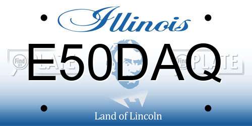 E50DAQ Illinois License Plate