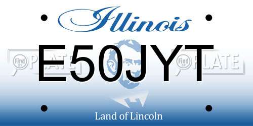E50JYT Illinois License Plate