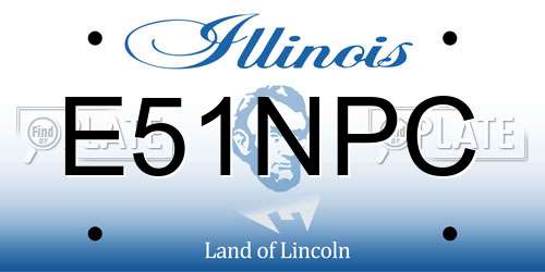 E51NPC Illinois License Plate