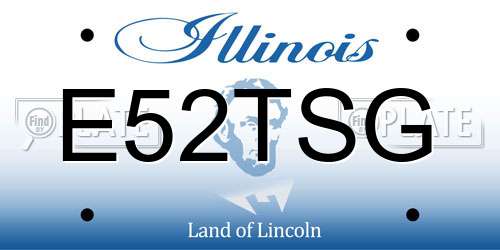 E52TSG Illinois License Plate