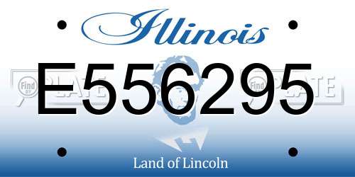 E556295 Illinois License Plate