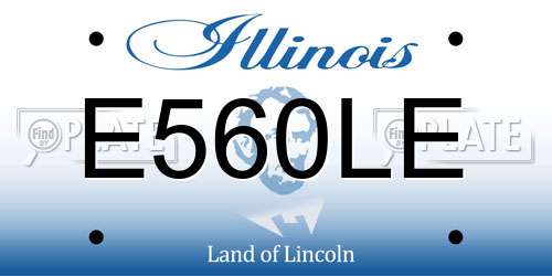 E560LE Illinois License Plate