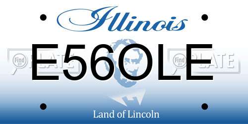 E56OLE Illinois License Plate