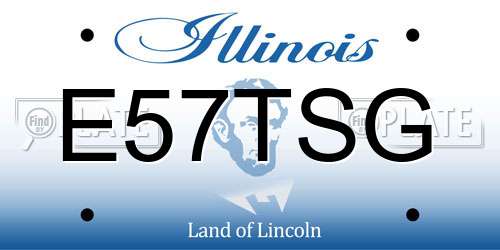 E57TSG Illinois License Plate