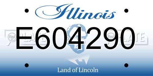 E604290 Illinois License Plate