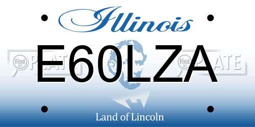 E60LZA Illinois License Plate
