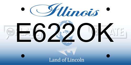 E622OK Illinois License Plate
