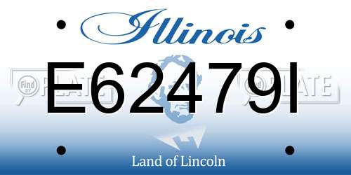 E62479I Illinois License Plate