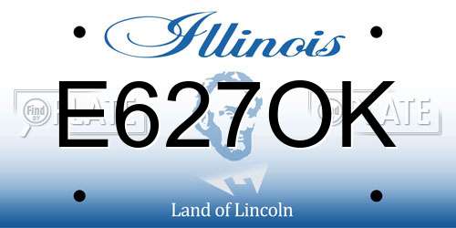 E627OK Illinois License Plate