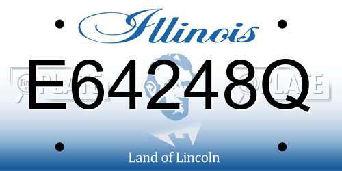 E64248Q Illinois License Plate