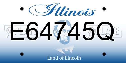 E64745Q Illinois License Plate