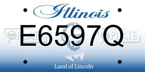 E6597Q Illinois License Plate