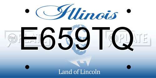 E659TQ Illinois License Plate