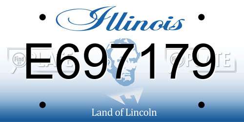 E697179 Illinois License Plate