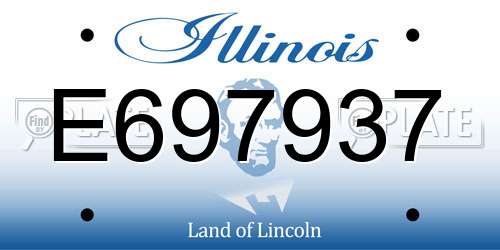E697937 Illinois License Plate
