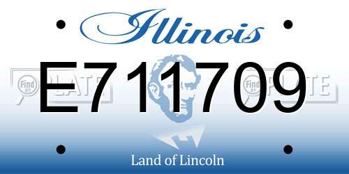 E711709 Illinois License Plate