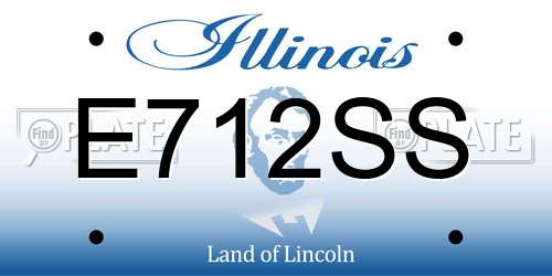 E712SS Illinois License Plate