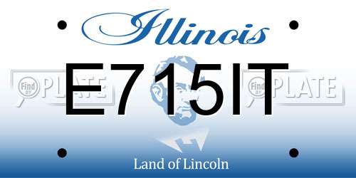 E715IT Illinois License Plate
