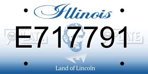 E717791 Illinois License Plate