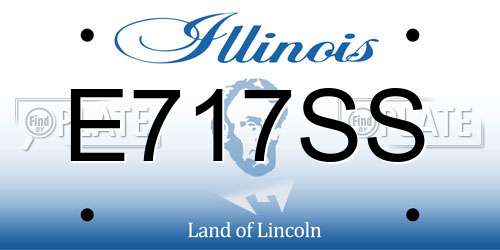 E717SS Illinois License Plate