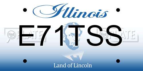 E71TSS Illinois License Plate