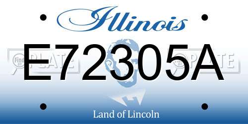 E72305A Illinois License Plate