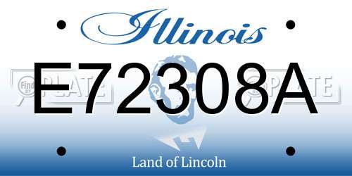 E72308A Illinois License Plate