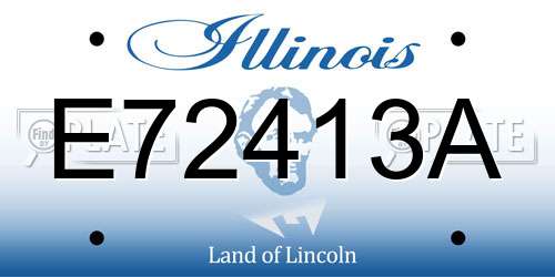 E72413A Illinois License Plate
