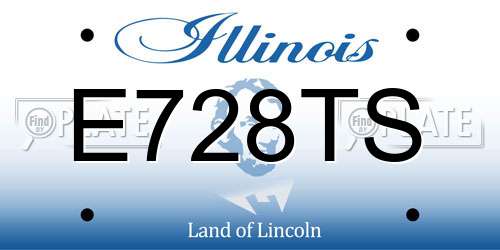 E728TS Illinois License Plate