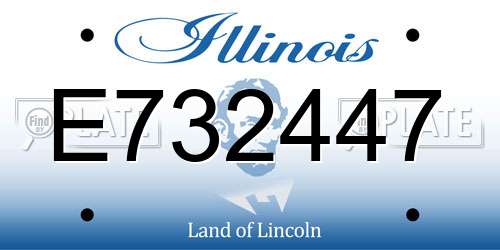 E732447 Illinois License Plate