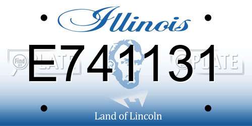 E741131 Illinois License Plate