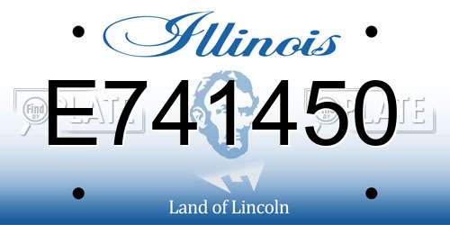 E741450 Illinois License Plate