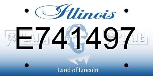 E741497 Illinois License Plate
