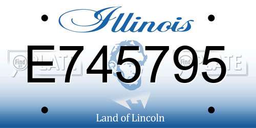 E745795 Illinois License Plate