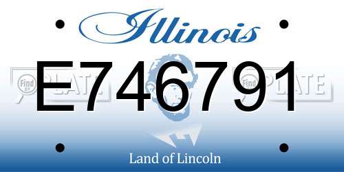 E746791 Illinois License Plate