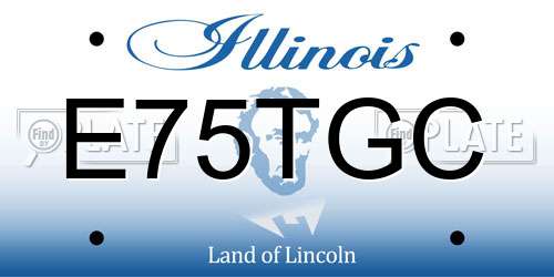 E75TGC Illinois License Plate