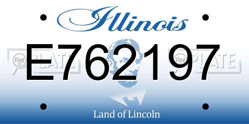 E762197 Illinois License Plate