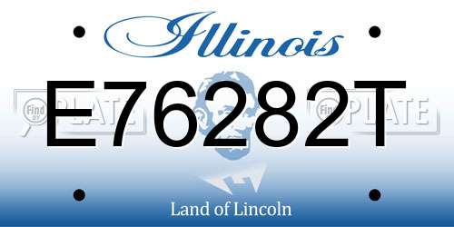 E76282T Illinois License Plate