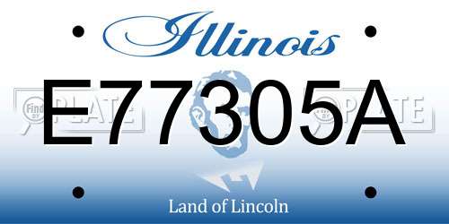 E77305A Illinois License Plate