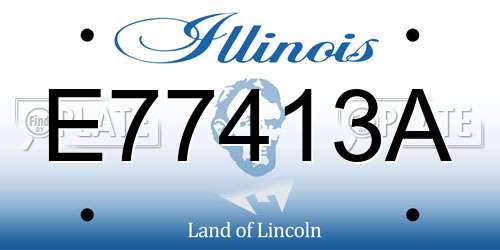 E77413A Illinois License Plate