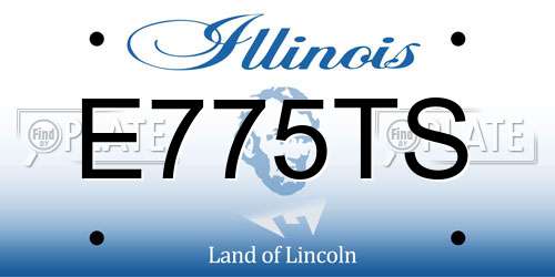 E775TS Illinois License Plate